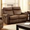 Geddes Reclining Sofa CM6264 in Brown Fabric w/Options