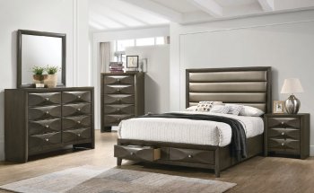 Salano 5Pc Bedroom Set 215881 in Mod Grey by Coaster w/Options [CRBS-215881-Salano]