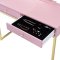 Coleen Vanity AC00668 in Pink by Acme w/Optional Ottoman