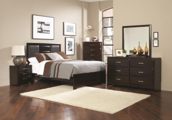 Palmetto 203551 Bedroom 5Pc Set Cappuccino by Coaster w/Options [CRBS-203551 Palmetto]