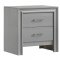 Tanya Bedroom 4Pc Set in Silver w/King Bed