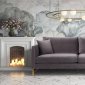 Massi Sofa TOV-S6166 in Grey Velvet Fabric by TOV Furniture