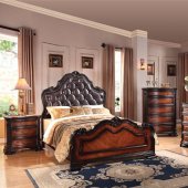 22400 Le Havre Bedroom in Two-Tone Brown by Acme w/Options