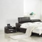 Cannes Bed in Brown Leather by Casabianca