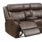 Domino Motion Sofa & Loveseat Set in Chocolate by Klaussner