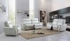 1705 Power Reclining Sofa in Light Grey Leather by ESF w/Options