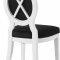 Lotus Dining Chair 747 Set of 2 Black Velvet Fabric by Meridian