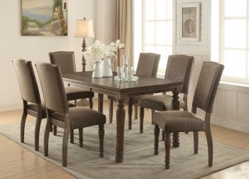 Oakes 72300 Dining Table in Dark Walnut by Acme w/Options [AMDS-72300-Oakes]