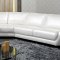 K8346 Sectional Sofa in White Italian Leather by VIG