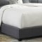 150-BR Upholstered Shelter Bed in Dark Grey Fabric by Liberty