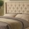 Owen 300332 Upholstered Bed in Tan Fabric by Coaster