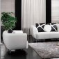 Faith Sofa in White Bonded Leather Match w/Optional Items