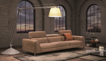 Magic Sofa in Taupe Leather by J&M [JMS-Magic Taupe]