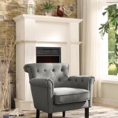 Barlowe Accent Chair i1193F4S n Grey Fabric by Homelegance