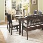 Rich Merlot Finish Contemporary 5Pc Dinette Set