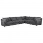 Sasha Sectional Sofa 6Pc 551681 Barely Black Coaster w/Options