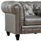 Zahara Sofa TOV-S24 in Silver Leatherette by TOV Furniture