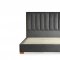 Eden Upholstered Bed B201 in Medium Gray Fabric