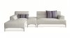 Manhattan 421009 Sectional Sofa in White Fabric by New Spec