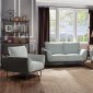 U848 Sofa & Loveseat Set in Fabric & PU by Global w/Options