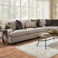 Cantia Sectional Sofa 55800 in 2-Tone Gray Fabric by Acme