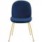 Scoop Dining Chair 3548 Set of 2 in Navy Velvet by Modway