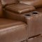 Chauncey Power Motion Sectional Sofa 6Pc Brown Leather