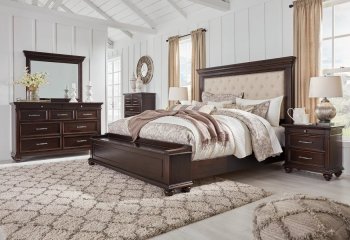 Brynhurst Bedroom Set B788 Dark Brown by Ashley w/Storage Bench [SFABS-B788-QUS Brynhurst]