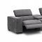 Picasso Power Motion Sectional Sofa in Dark Gray Fabric by J&M