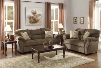 Valentina Sofa 9619NF in Neutral Chenille Fabric by Homelegance [HES-9619NF Valentina]