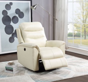 Ava Recliner 59692 in Beige Leather Match by Acme [AMAC-59692 Ava]