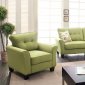 Claire CM6266GR Sofa in Green Fabric w/Options