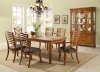 Oak Finish Transitional Style 5Pc Dining Set w/Optional Items