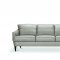 Helena Sofa 54575 in Pearl Gray Leather by MI Piace w/Options