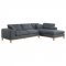 Persia Sectional Sofa 508857 in Gray Fabric by Coaster w/Options