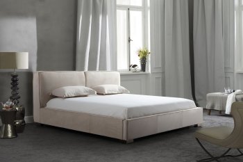 Serene Upholstered Bed in Natural by J&M [JMB-Serene Natural]