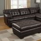 50770 Nigel Sectional Sofa in Brown Bonded Leather Match by Acme