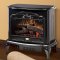 Celeste Electric Stove in Black by Dimplex