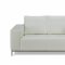 Linea Sofa & Loveseat Set in White Leather by Whiteline