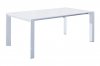 Fiore Extendable Dining Table in White w/Options by Whiteline