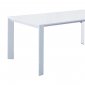 Fiore Extendable Dining Table in White w/Options by Whiteline