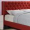 F9372 Bedroom Set by Boss w/Red Fabric Upholstered Bed