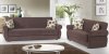 Rain Sofa Bed & Loveseat Set in Brown Fabric by Rain w/Options