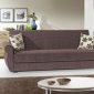 Rain Sofa Bed & Loveseat Set in Brown Fabric by Rain w/Options