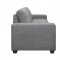 U801 Sofa & Loveseat Set Dark Gray Fabric by Global w/Options