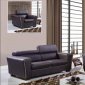 U7190 Sofa in Chocolate Leather by Global w/Options