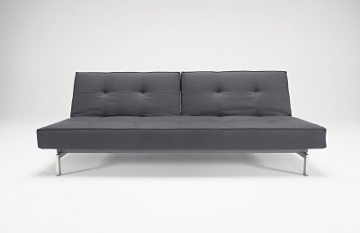 Splitback Sofa Bed w/Steel Legs by Innovation