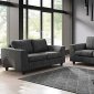 U9065 Sofa & Loveseat Set in Dark Gray by Global w/Options