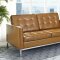 Loft Leather Sofa in Tan by Modway w/Options