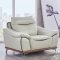 U8351 Sofa in Pearl Bonded Leather by Global w/Options